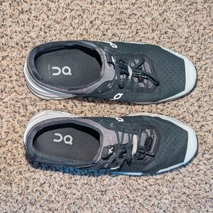 On Running Men's Black and White Athletic Shoes